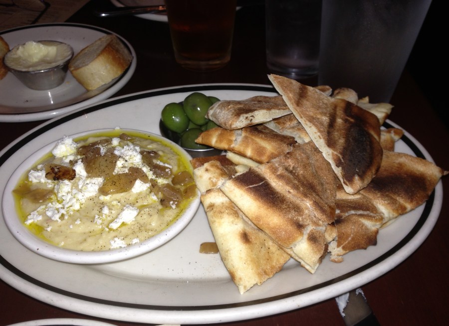 Hummus made from white beans instead of chick peas.