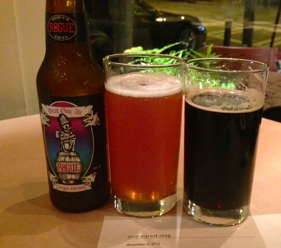 Cold beer, but there are other things on the bar menu to warm you up.