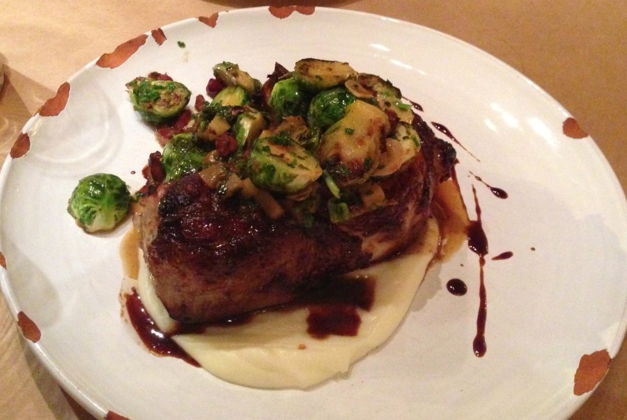 A "side of pork", the 24-ounce chop.