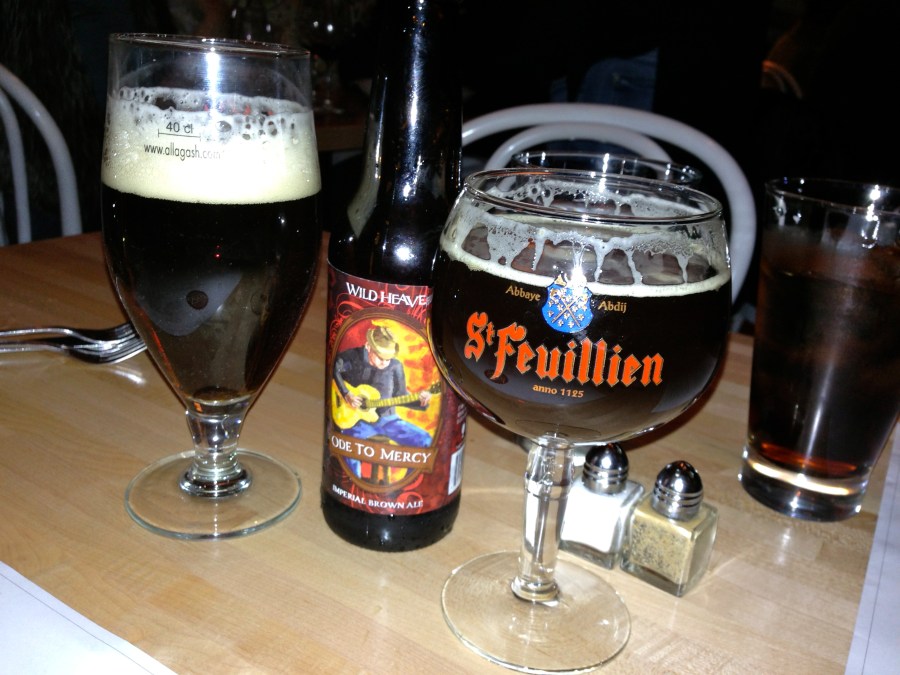 Brown beer night. Good stuff during a rainy night in Georgia.