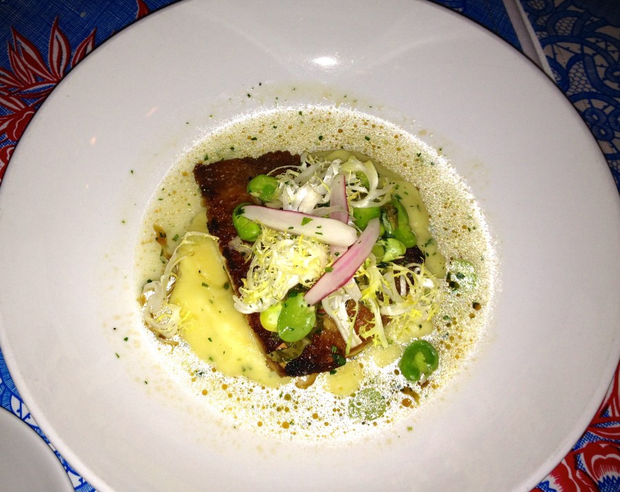 The daily special, the flounder.