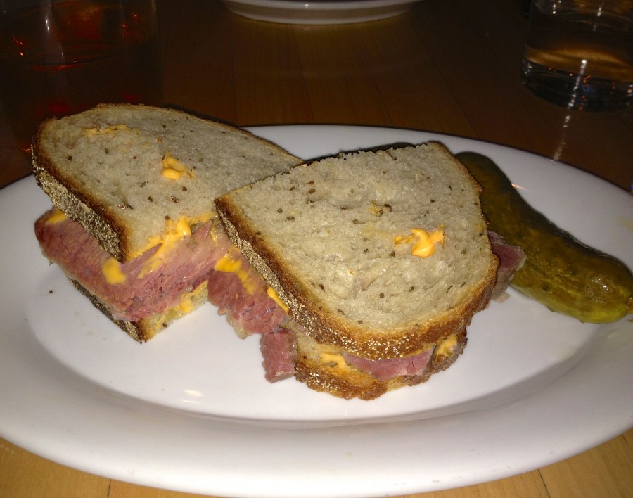 The star of tonight's show, the corned beef.