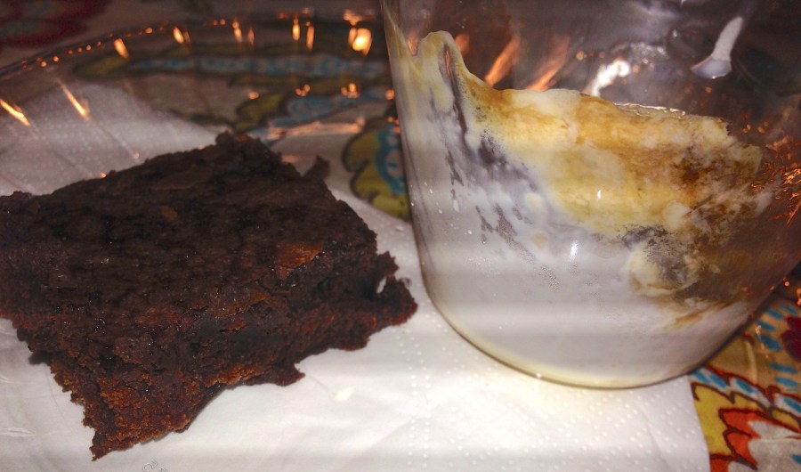 Ice cream was mostly eaten when this picture was taken.