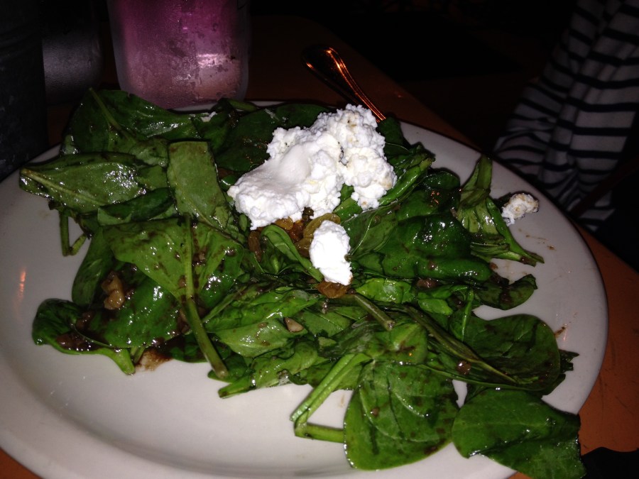 Insalata di Spinaci, which translates to "spinach salad".