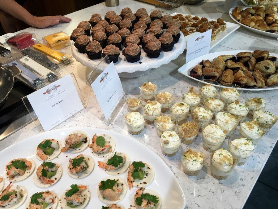 shrimp tacos and some desserts